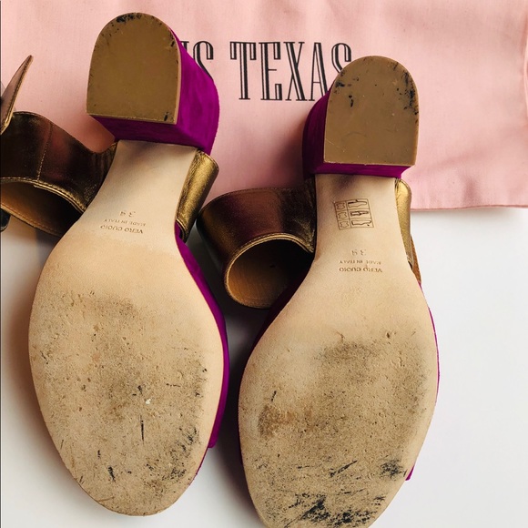 Paris Texas Buckle Heeled Slides - Picture 6 of 8